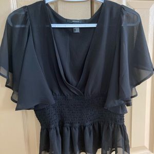forever 21 ruffle blouse